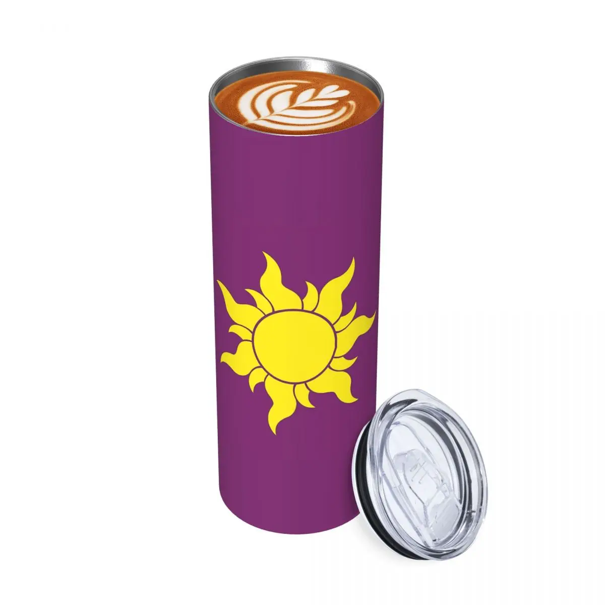 

Стакан из нержавеющей стали Rapunzel Sun, кружка с вакуумной изоляцией, термохолодная соломинка с крышкой, 20 унций