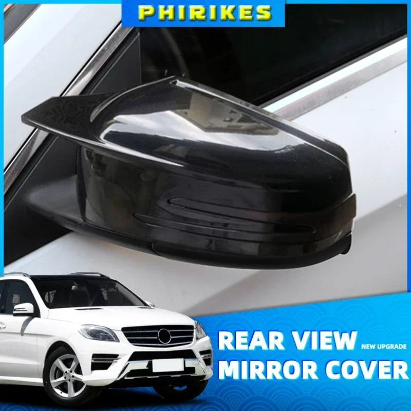 

Side Mirror Cap Covers Black For Mercedes BENZ W176 W246 W212 W204 C117 X156 X204 W221 C218 A B C E S CLA GLA GLK Class