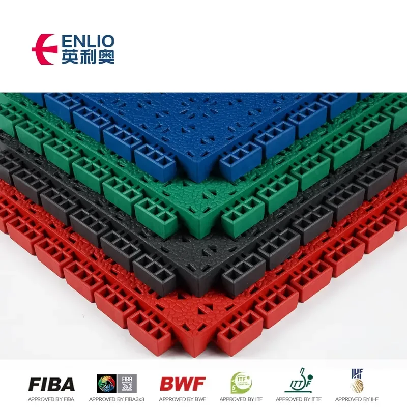 Rubber Basketball Court Mat Outdoor Tournament Sports Flooring with Shock Absorption Eco-Friendly 6
