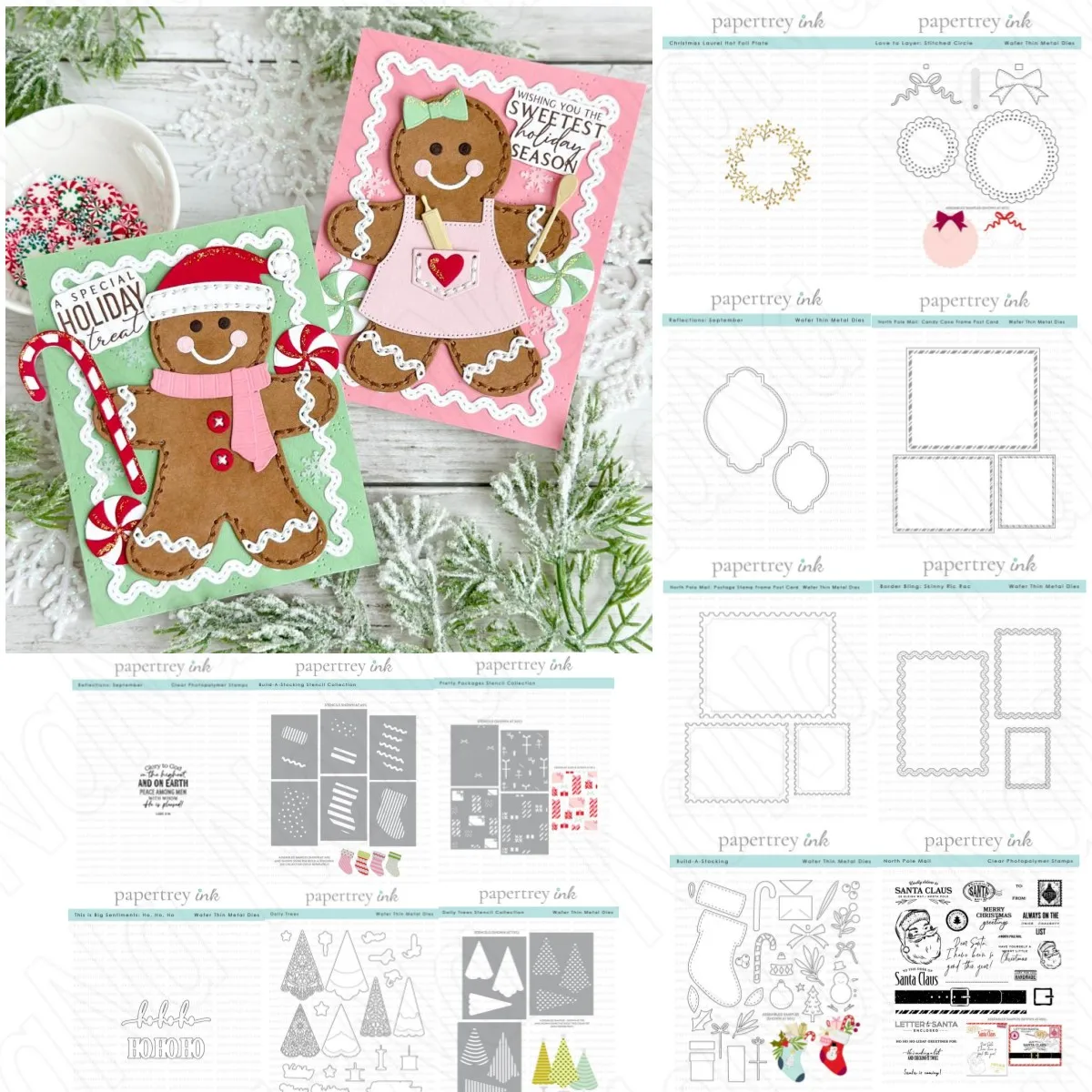 2024 Christmas Socks North Pole Mail Doily Trees Metal Cutting Dies Clear Stamps Stencil Hot Foil DIY Decorating Paper Album