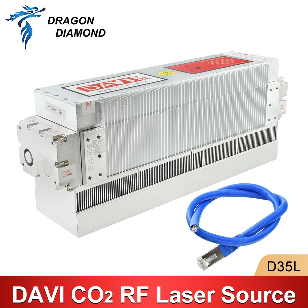 10600nm 40W Radio Frequency Laser DAVI Co2 RF Laser Source D35/D35L 10.6um for Co2 Laser Marking & Engraving Machine
