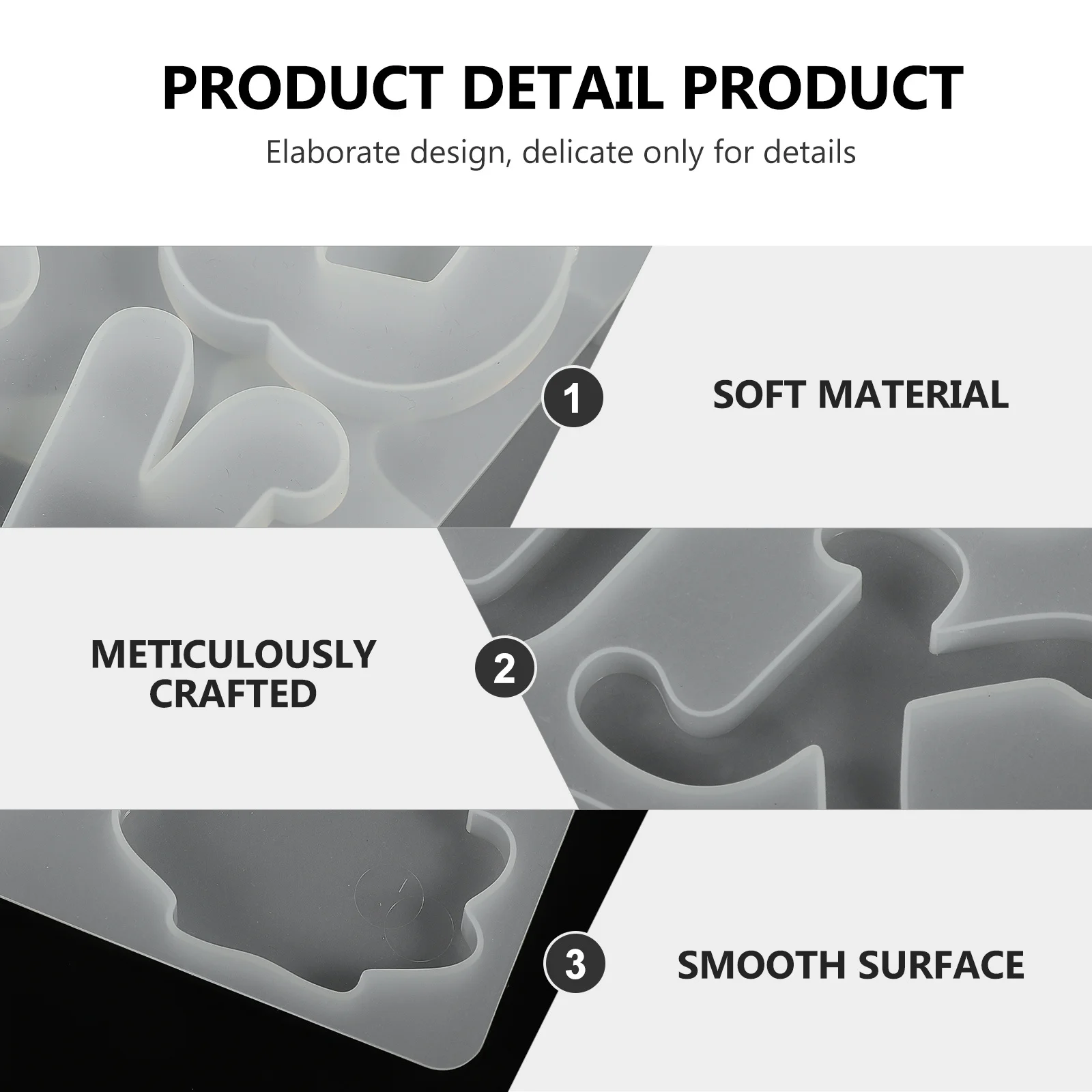 1Set Alphabet Silicone Letter Mold DIY Pendant Keychain Resin Crafts Making Kit Letter Mold Multipurpose Silicone Molds