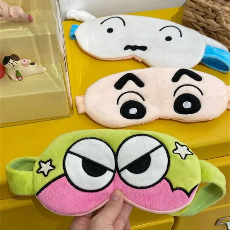 Crayon Shin-Chan Nap Eye Mask Зимняя офисная плюшевая маска для сна для глаз Пара Стиль затемняющая маска для глаз Nohara Shiro Маска для глаз Подарочные игрушки