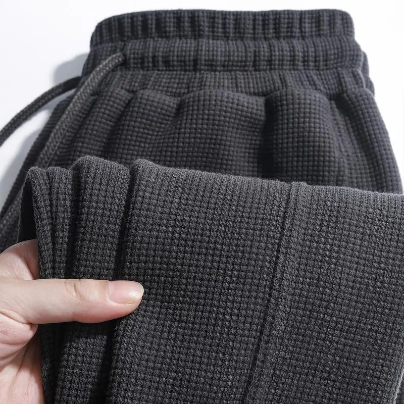 

Loose Men's American Retro Flannel Sweatpants Autumn Winter plus Size 300 Pou Casual Sports Pants Long Trousers