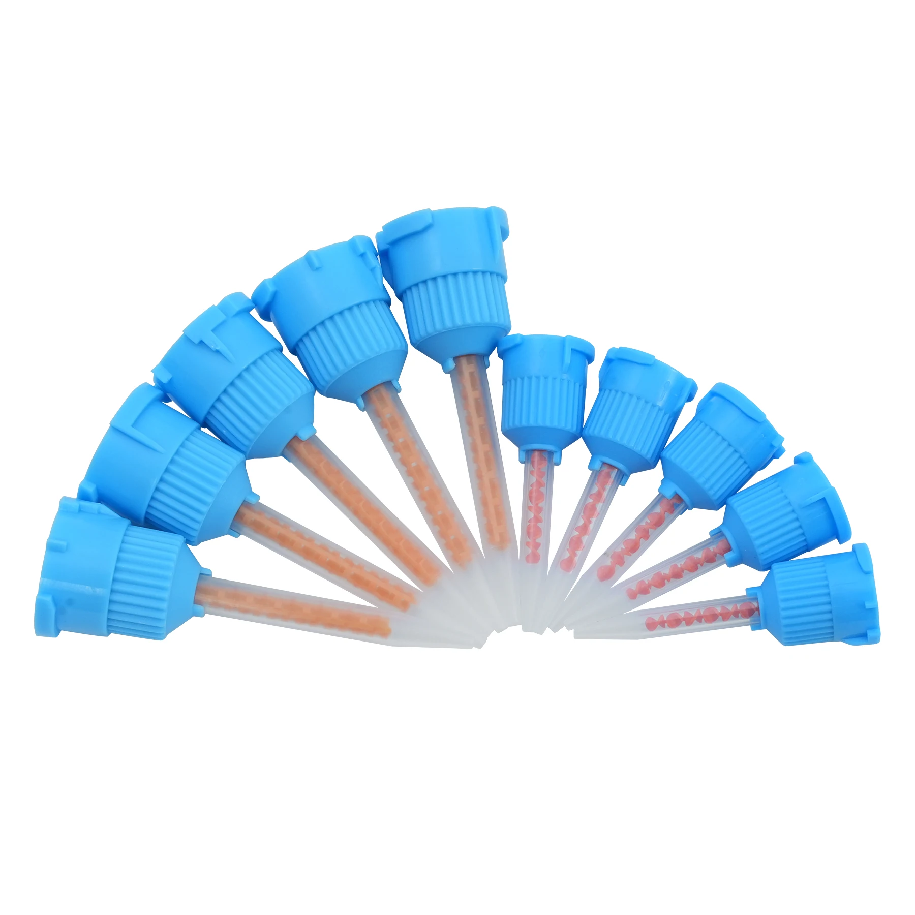 50pcs/pack Disposable Dental Impression Mixing Tips Mixing Tube Silicone Rubber Film Dental Product Dentistry Materials