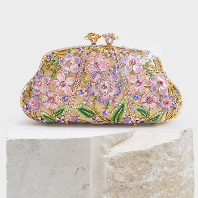 Multicolor clutch purse best sale