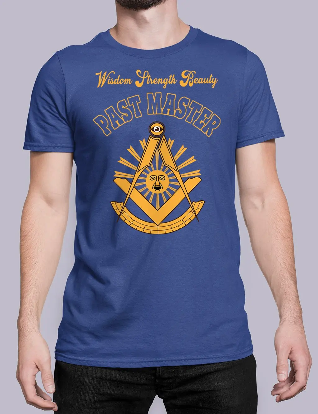 Wisdom Strength Beauty Past Master Masonic T-Shirt 100% Cotton O-Neck Summer Short Sleeve Casual Mens T-shirt Size S-3XL