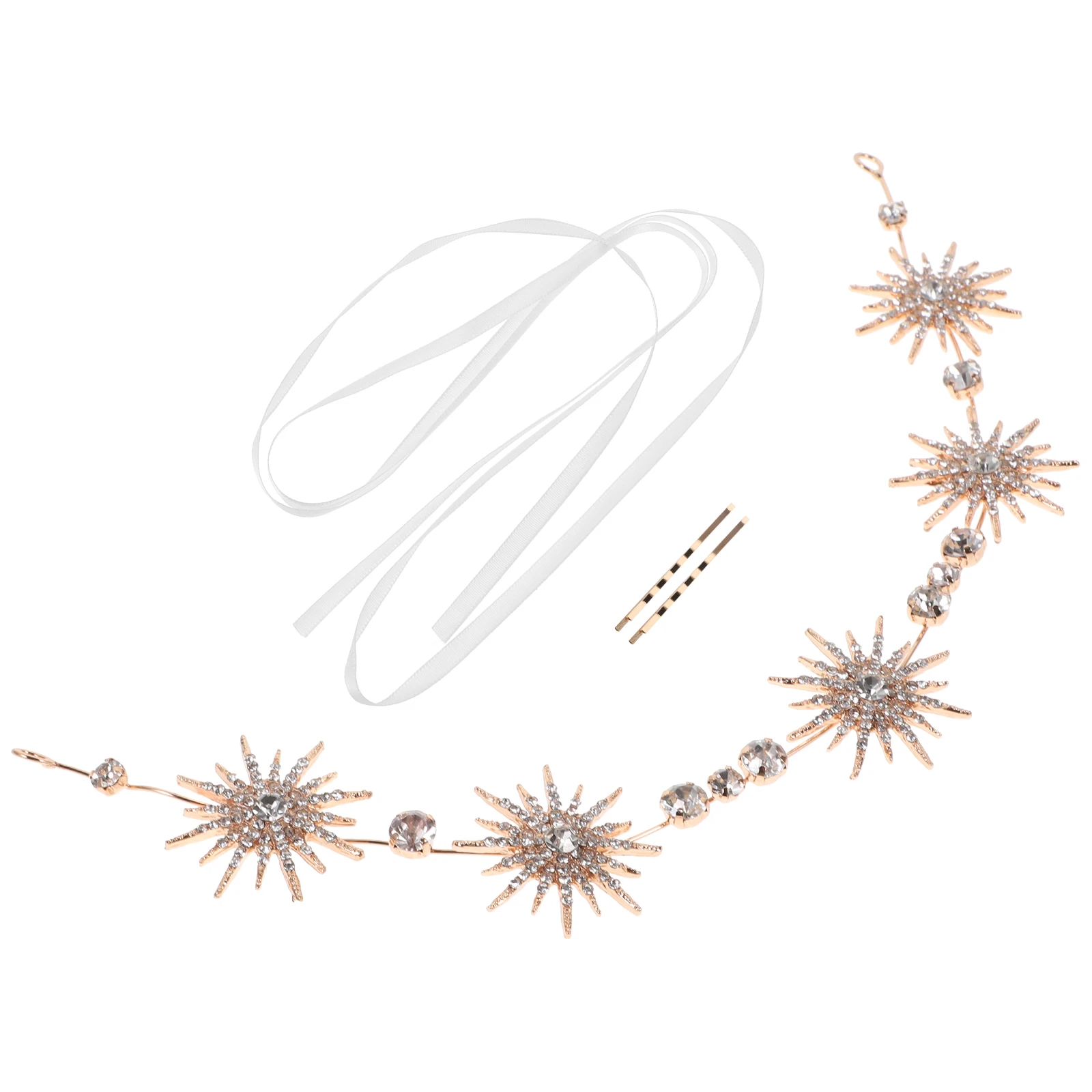 Cinturón de boda con diamantes de imitación, accesorios nupciales, cierre de aleación de Zinc dorado para vestido, falda, fiesta, banquete, decorativo