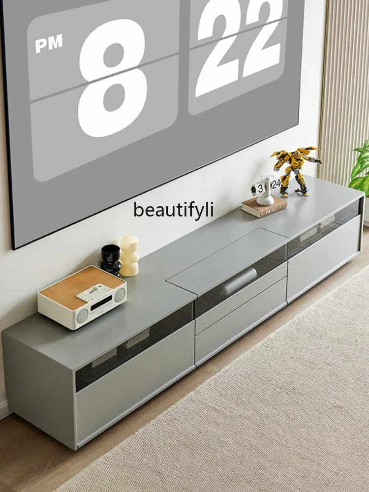 

1184TV Cabinet Dedicated Modern Small Apartment Living Room Projector Retractable TV Cabinet Floor