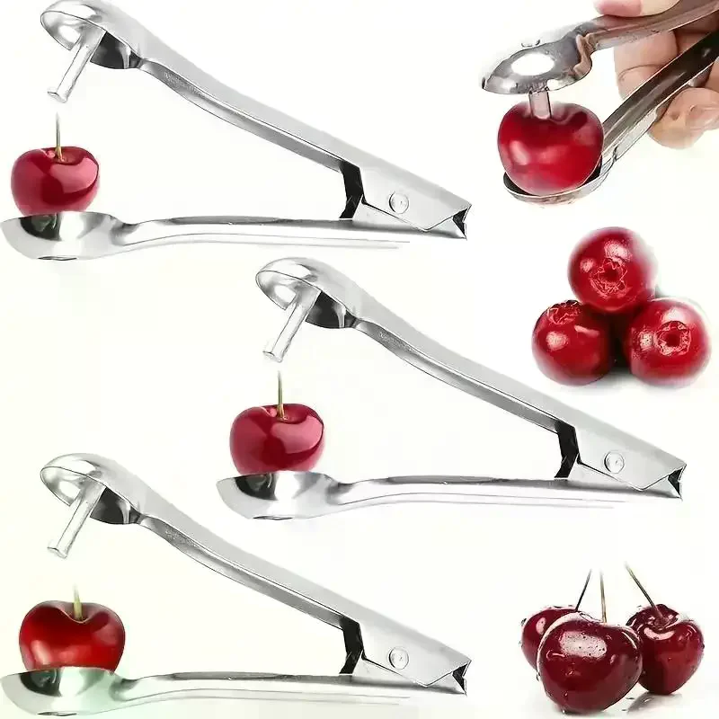 ※Stainless Steel Cherry Pitter Quick Pitting Suitable For Home And   For For Home And Outdoor Use  Long Lasting Use