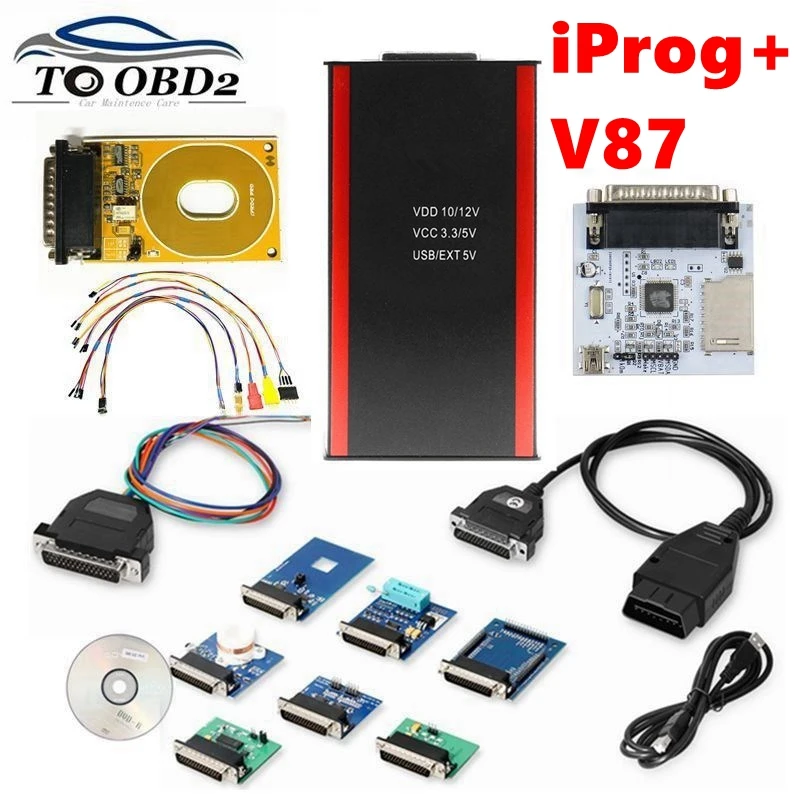 

Iprog+ Iprog V87 Pro Programmer Support IMMO +Mileage + Airbag Reset till 2019 Replace Carprog Full Digiprog III Tango