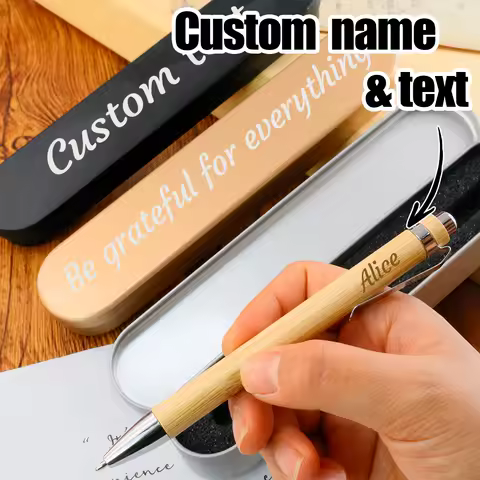 Custom Name Ballpoint Pen With Gift Box, Personalized Writing Pen, For Daily Notes And Office Use, Thoughtful Holiday Gift Idea,