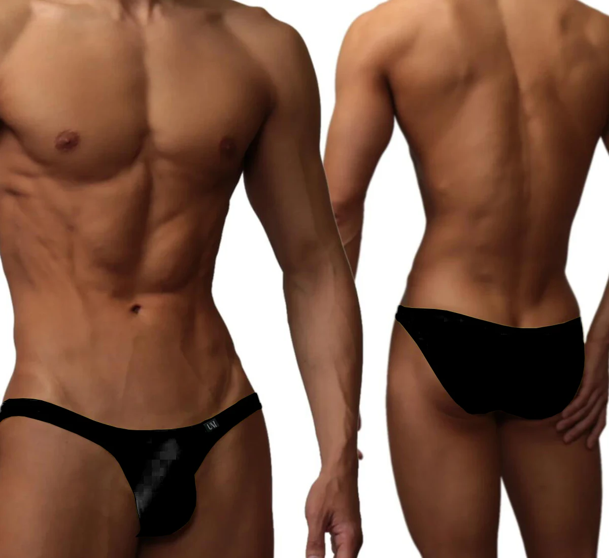Men's Low-Rise Sexy Briefs: Contoured Penis Pouch, Silky-Smooth Material, Tight Solid Color Design for a Sleek, Alluring Look - Image 2
