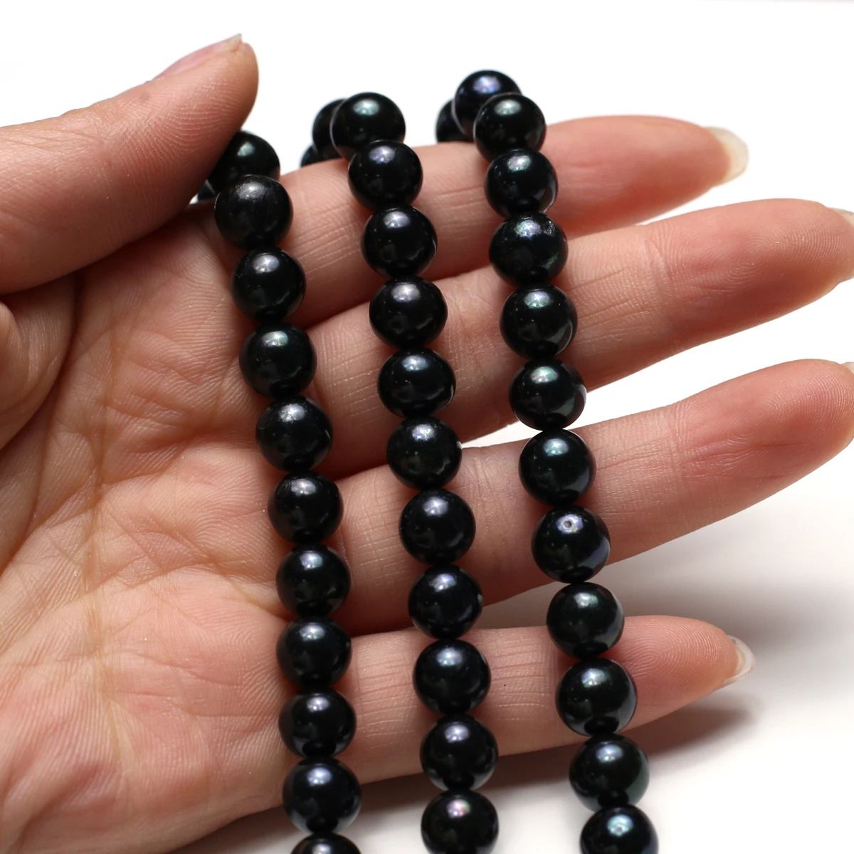 

AA 9-10mm Black Natural Freshwater Pearl Potato Shaped Loose Beads for Jewelry Making Supplies DIY Necklace Bracelet Accessories