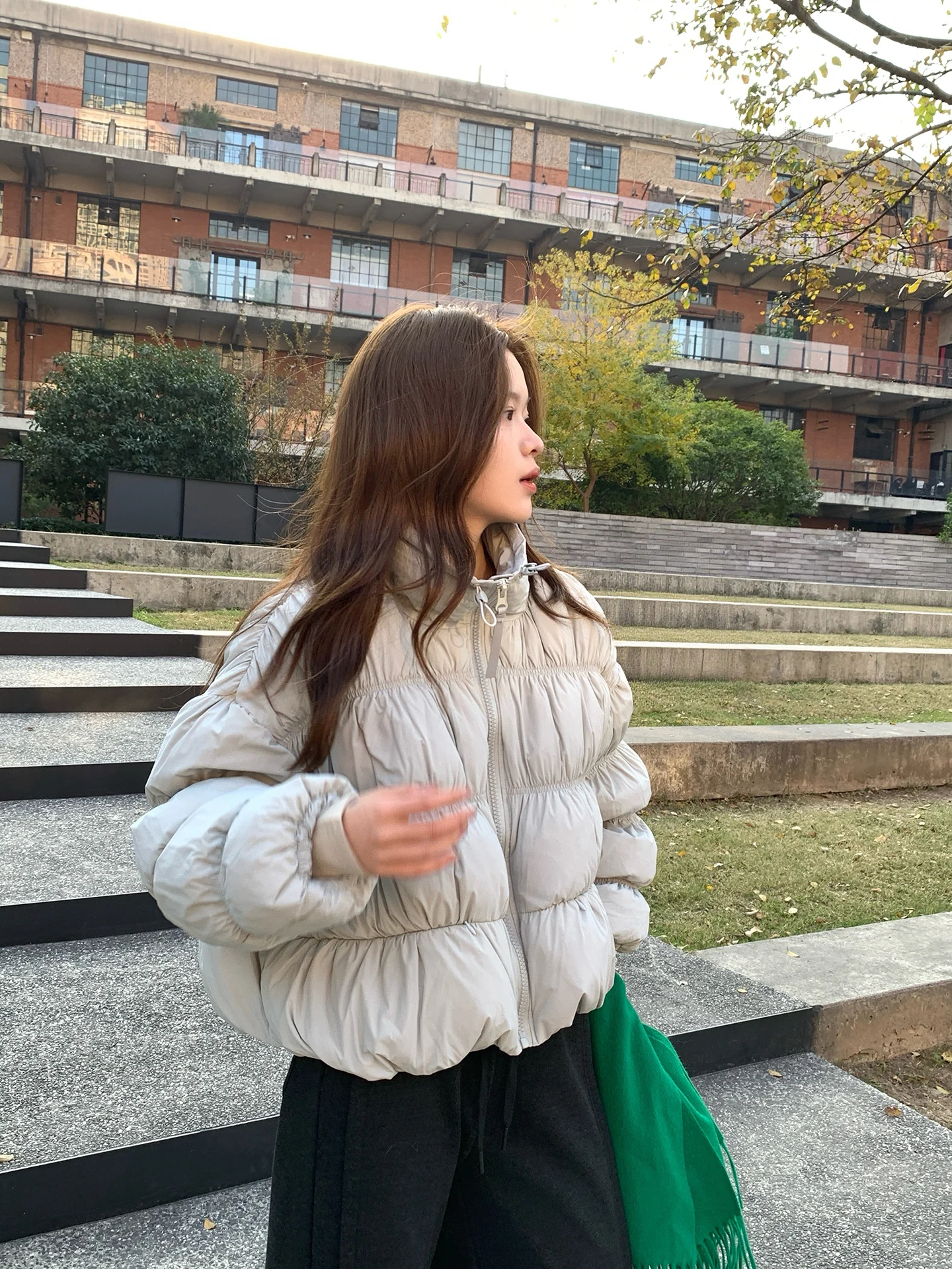 

OONA Women's ort Puffer Jaet 90% White Du down Stand Collar Warm Outerwear Winter New Sle XXS-XXXS Korean Sle