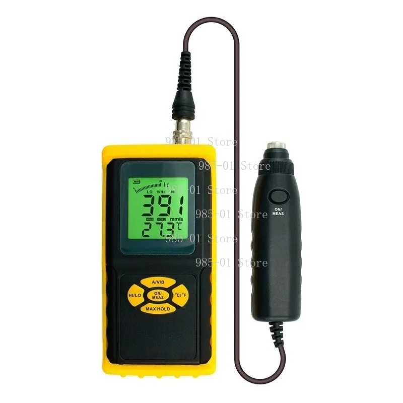 0.1~199.9m/s  Handheld Vibration Tester High Precision Digital Vibration Gauge Detachable Probe