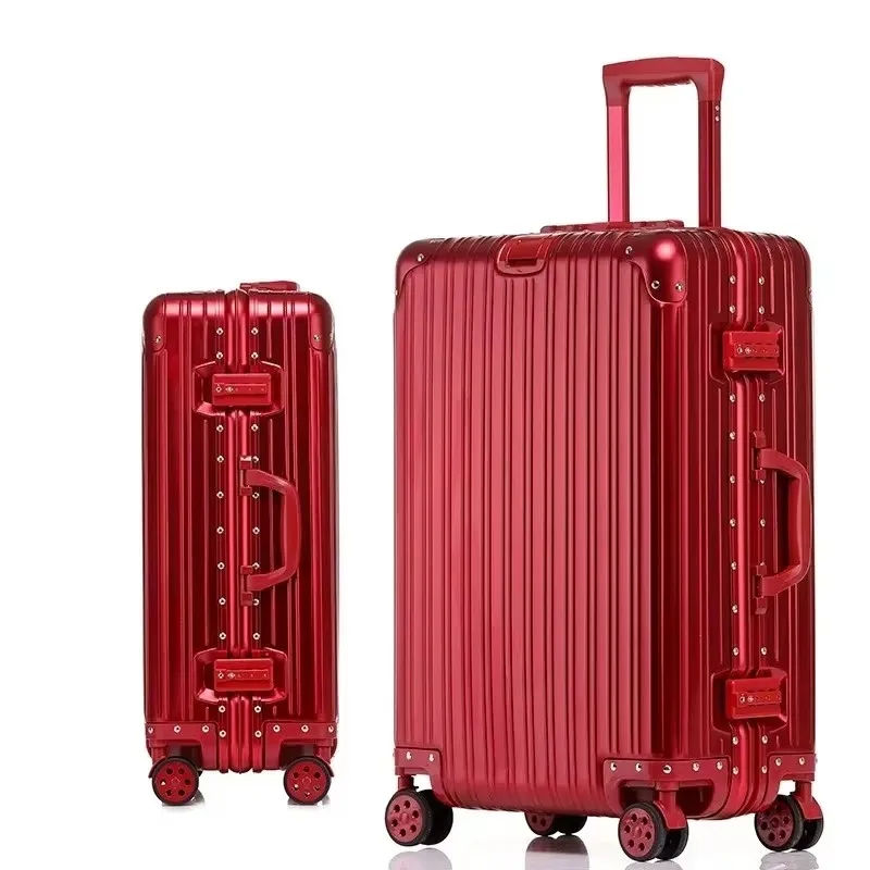 100% aluminium-magnesiumlegering reiskoffer Hoge kwaliteit rolbagage 20/24/26/29 '' Trolleybagage Handbagage Cabinekoffer - afbeelding 1