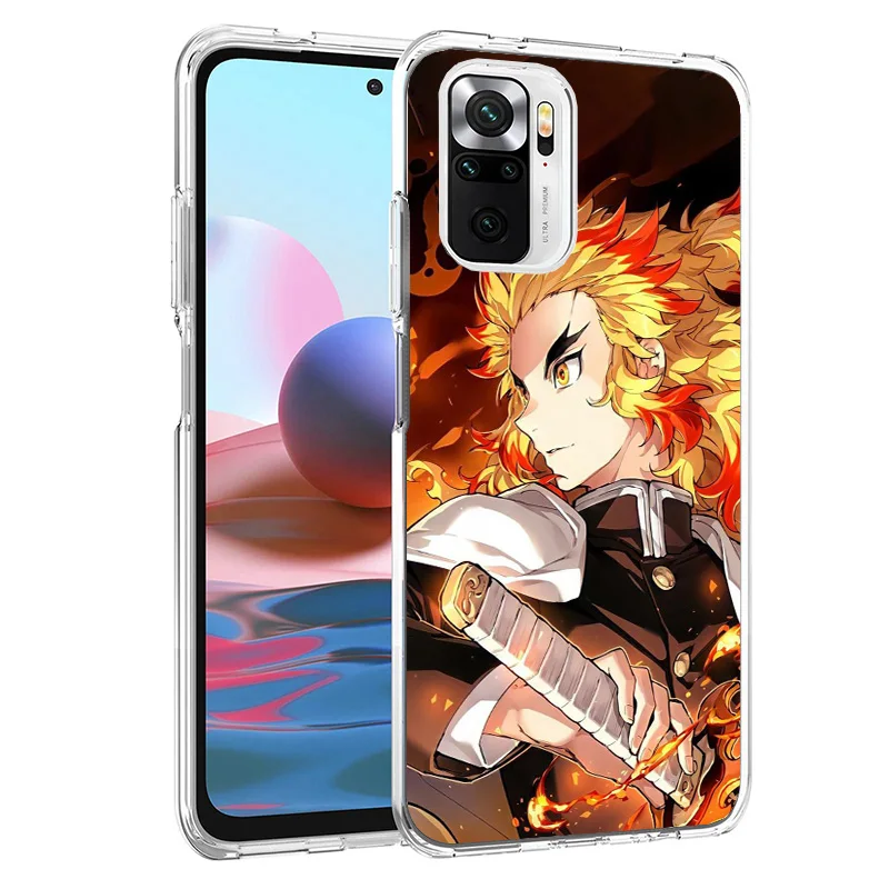 Demon Slayer Rengoku Kyoujurou Phnoe Case for Xiaomi Redmi 12 12C 10 10A 10C 10X 9 9A 9C 9T 8 8A 7 7A 6 6A S2 K20 Pro K40 Unique