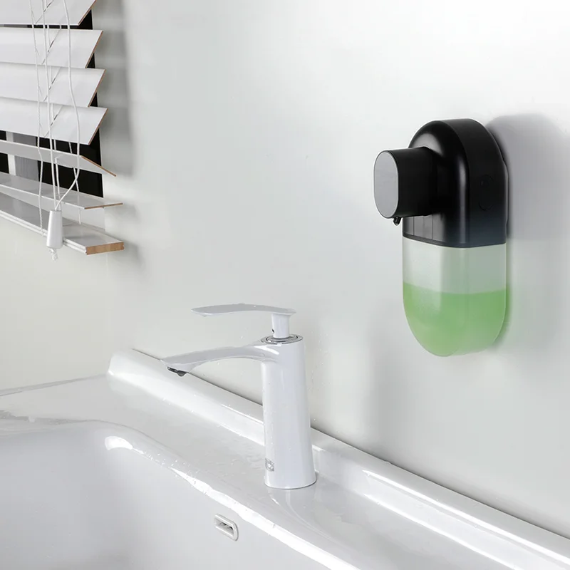 Automatic Wall Mounted Bathroom Shampoo Shower Gel Sensor Foam Machine Hand Wash ABS Plastic Hotel