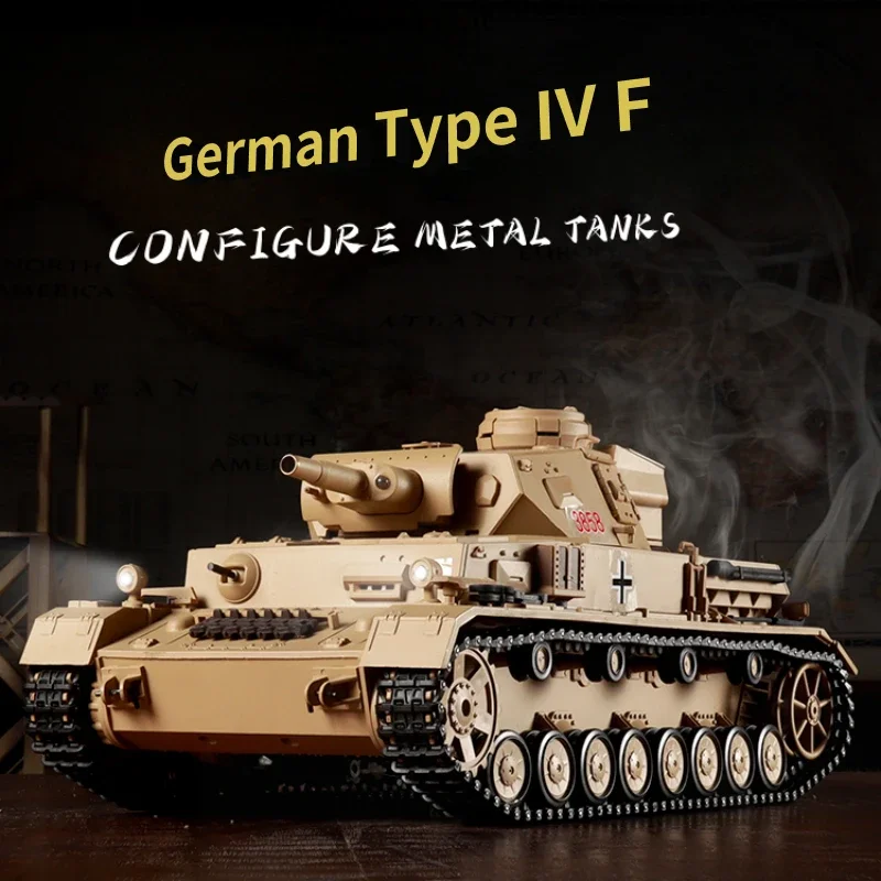 

Henglong RC Tank German Type IV F Tank 3858 Model Toy with Light, Sound and Smoke System Adult Electric Military Toy