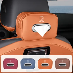Car Tissue Storage Box Back Seat Napkin Organiser Bag For Great Wall GWM Tank 300 City 300 Border 400 500 PHEV 700 800 Tank500