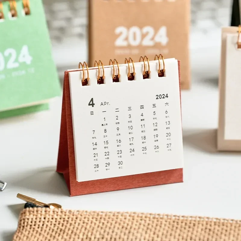 2024 Desk Calendar for Planner Schedule Office Supplies Creative Calendar Daily Mini Ins StyleTable Calendar