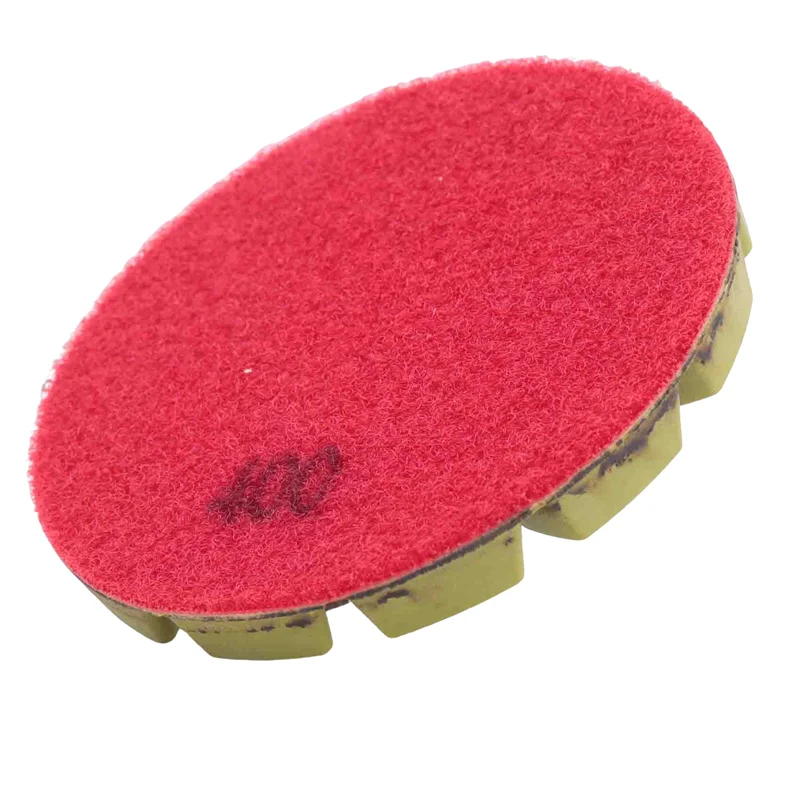 A26F-6 PCS Diamond Floor Polishing Pads Resin Bond Terrazzo Floor Diameter 4 Inch