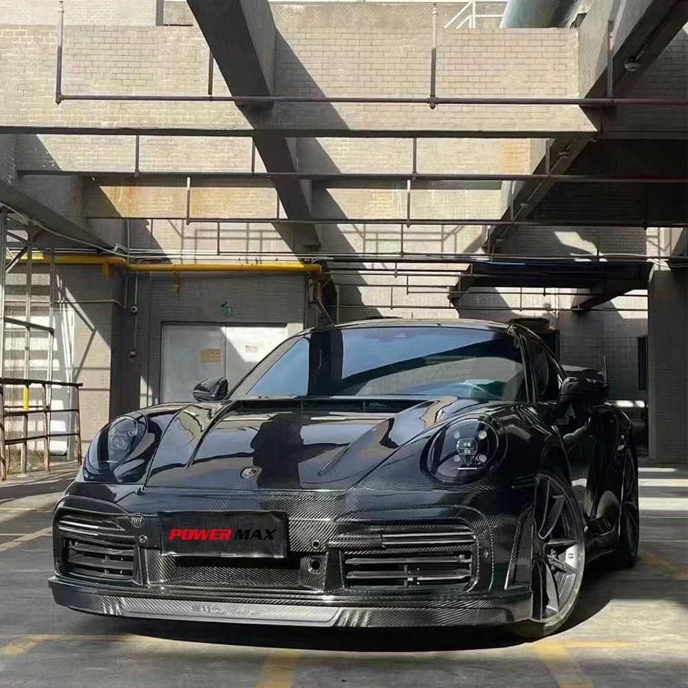 Pre Preg Dry Carbon Fiber Topcar Style Body Kit For Porsche 911 992 Carrera Turbo S Front Bumper Rear Bumper Rear Wing Hood