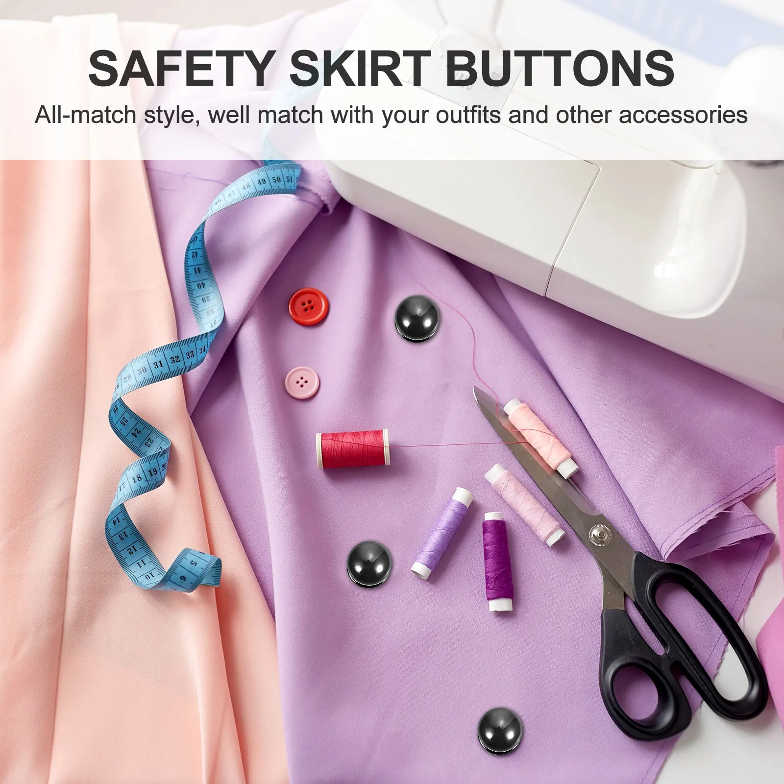 

10Pcs Clothes Snap Buttons Elegant Collar Corsages Rust Resistant Safety Fasteners for Skirt Shirt Outfits Collar Corsages