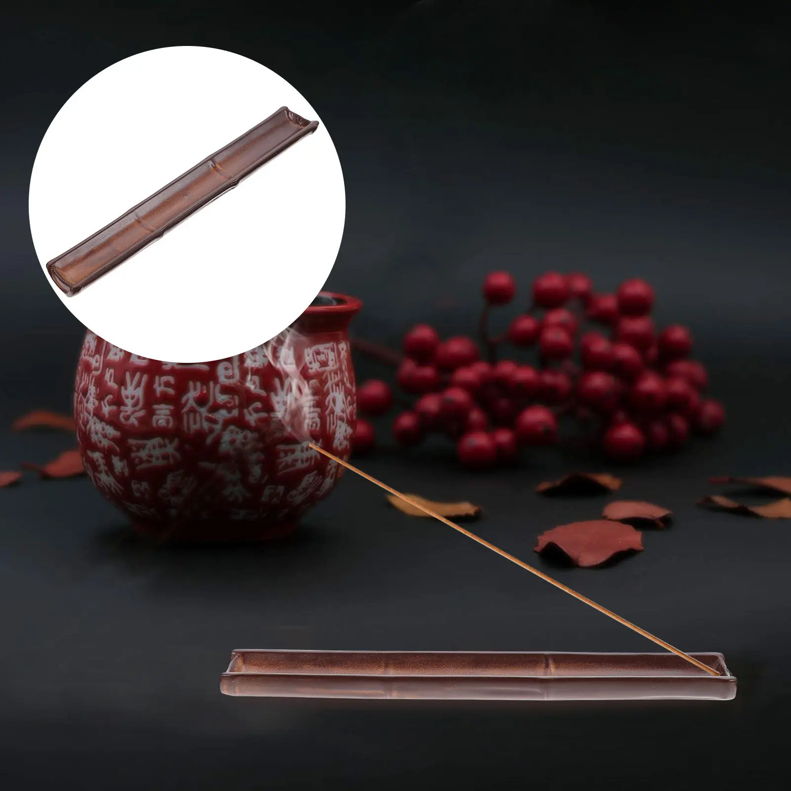 1Pcs Ceramic Incense Stick Holder Bamboo Joint Shaped Incense Censer Relax Improve Life Home Decor Aroma Accessory