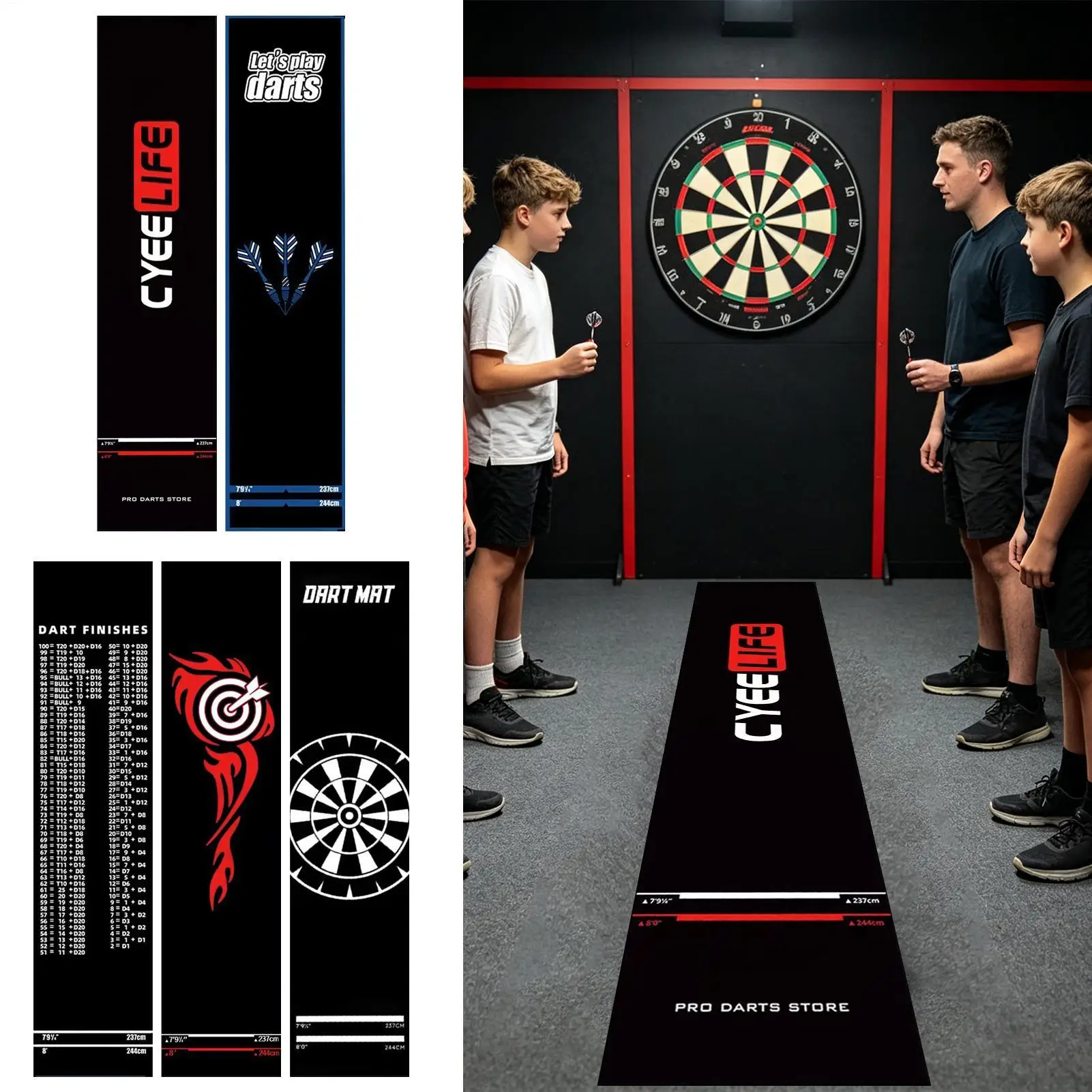 

Коврик для дартса на пол, портативный, с разметкой для меток, для защиты пола, для игровых комнат, развлекательных центров, спортивных клубов