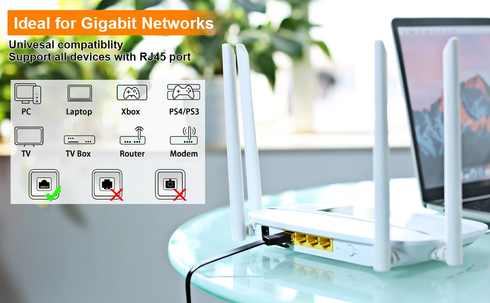 Cat6-Ethernet-Kabel, flach, RJ45, Computer, Internet, LAN, Netzwerk, Ethernet-Patchkabel, Ethernet-Kabel, Cat 6 – Detail 6