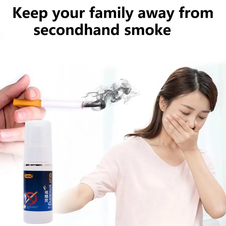 Stop Smoking Spray Fresh Breath Natural Health Stop Addiction Portable Control-smoking Cessation Spray