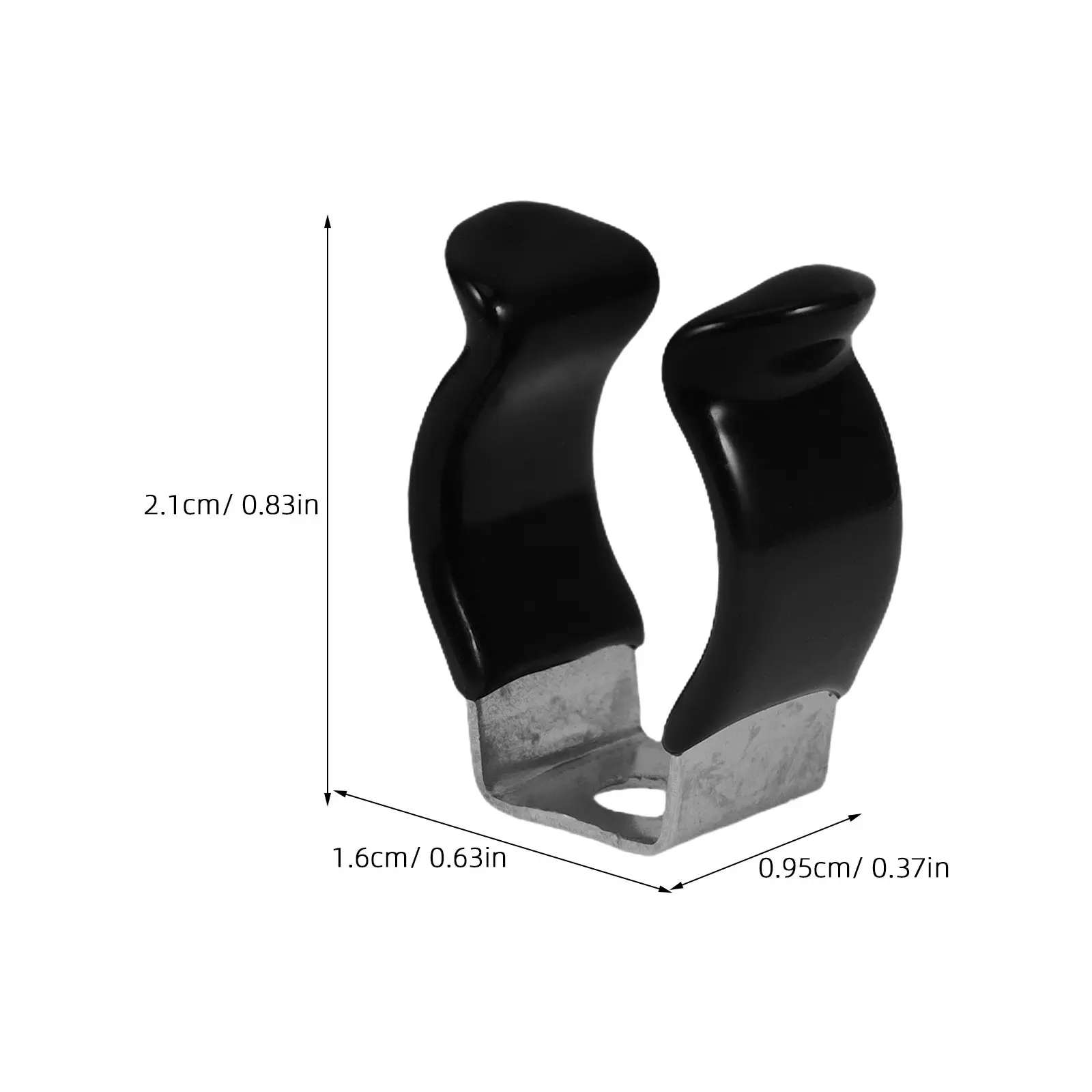 10Pcs Stainless Steel Lamp Tube Clips Rubber Coated Secure Grip Easy Install for LED Light Tube Mounting Home Office