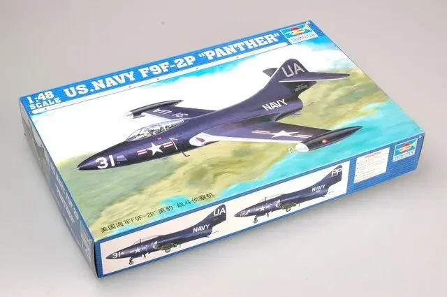 

Trumpeter 02833 Масштаб 1/48 Набор пластиковых моделей ВМС США F9F-2P Panther