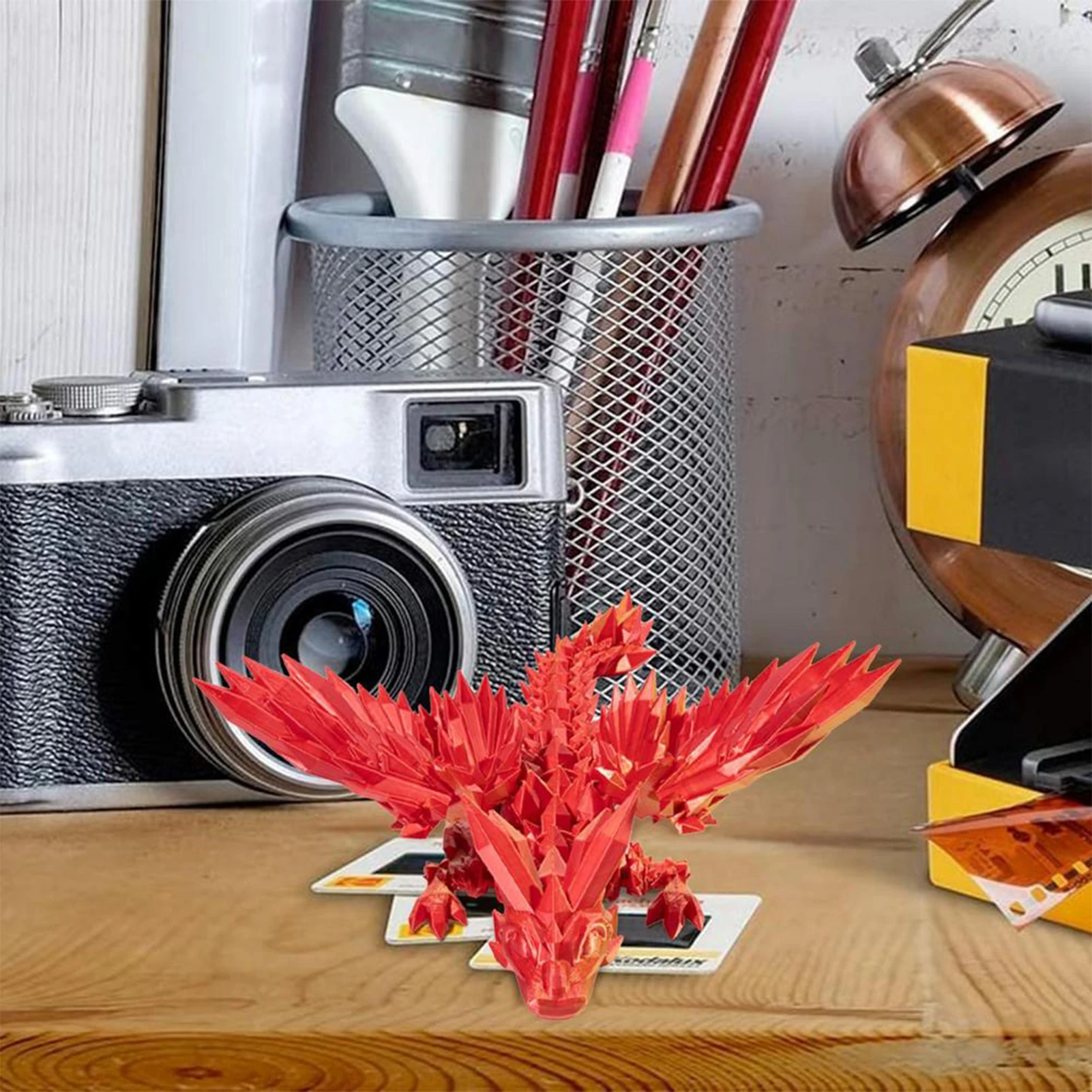 3D Printed Wings Dragon Fidget Creative Craft Tabletop Statue Toy for Living Room Coffee Table