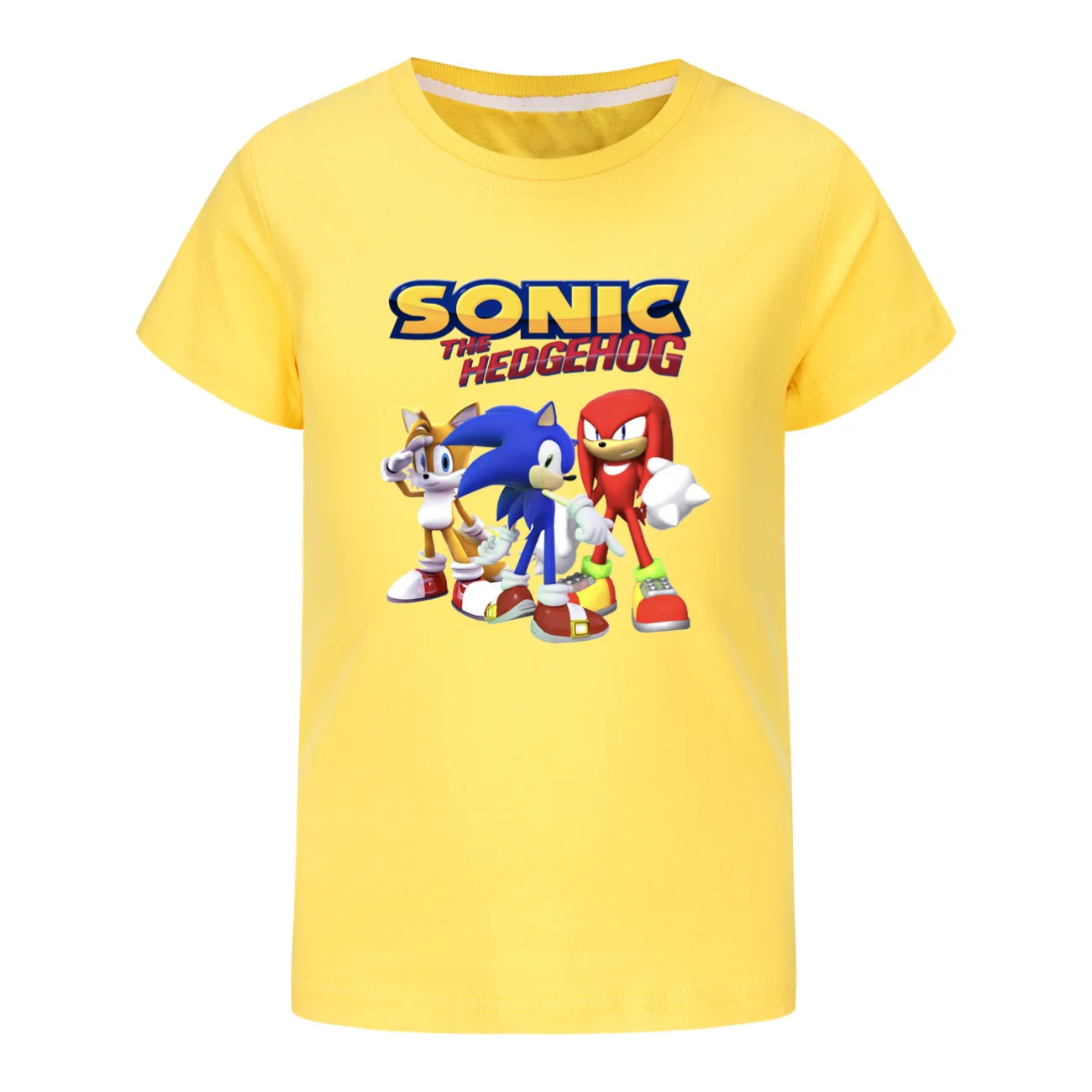 Funny SONIC THE WEDGEHOG Short Sleeve Kids Clothing T-Shirts Summer Children Tops Cartoon Casual Cotton Boys Girls Clothes705