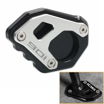 Motosiklet CNC Kickstand Ayak Yan Standı Uzatma Destek Plakası Ped Husqvarna 901 Norden 901 Norden 901 2021 2022