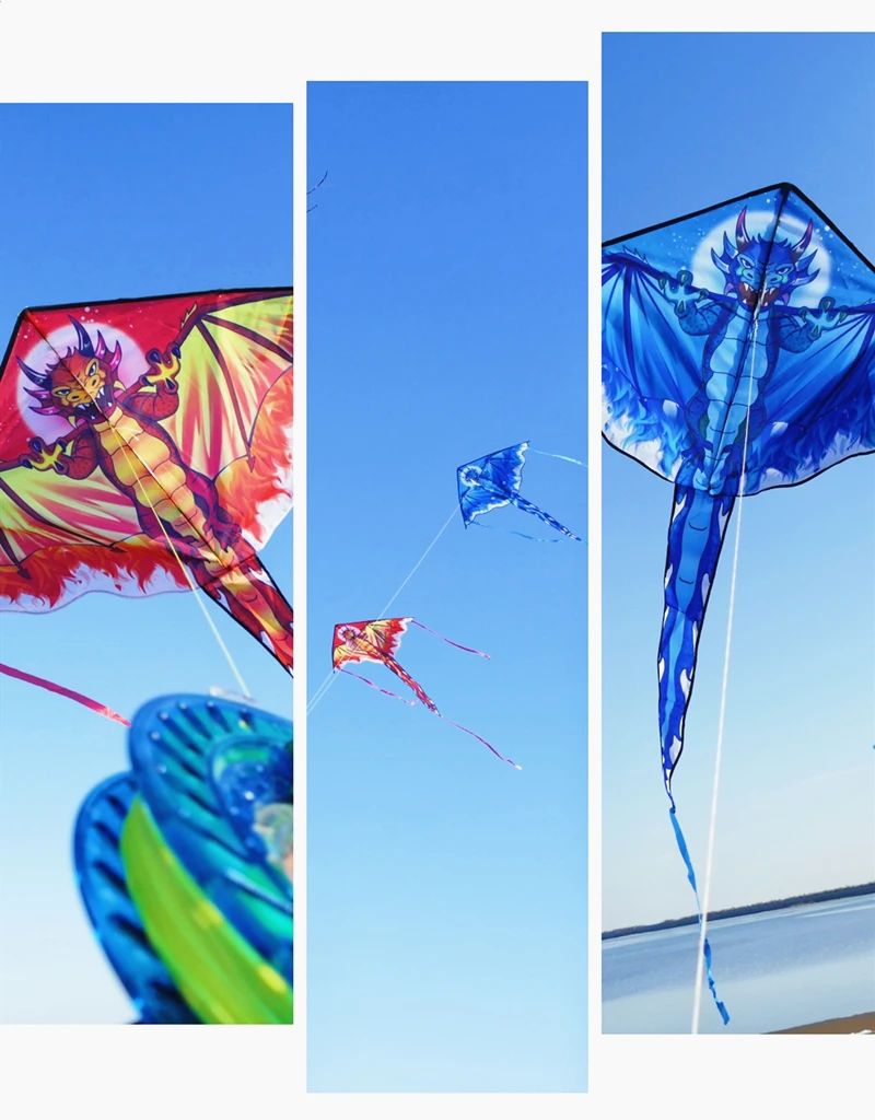 Cerfs-volants Dragon pour enfants, jouets volants, ligne d'aigle, usine de cerfs-volants colorés, cerf-volant professionnel, cerf-volant de kitesurf volant