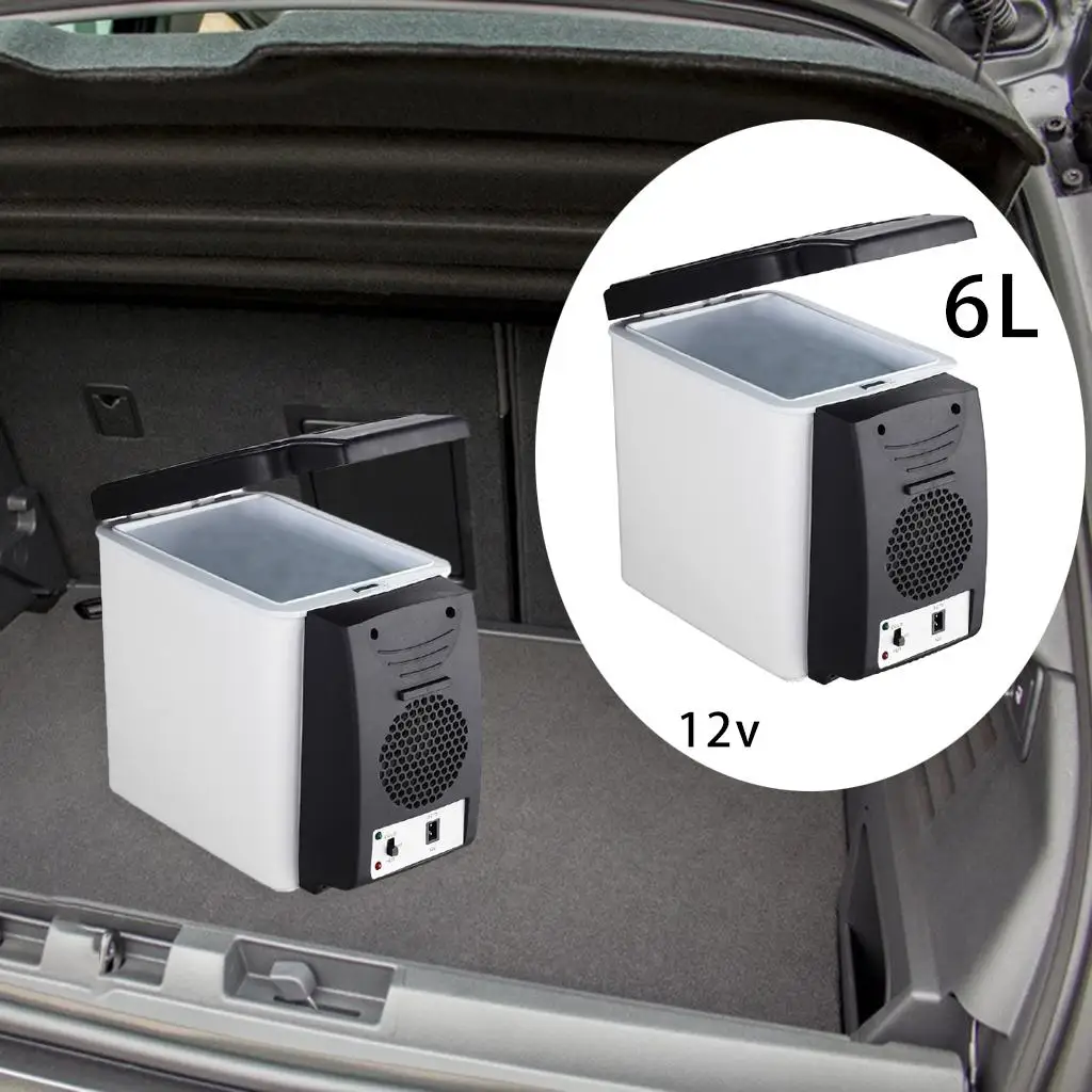 

Portable Car Refrigerator Freezer 6L RV Fridge Car Cooler for Truck Driving,