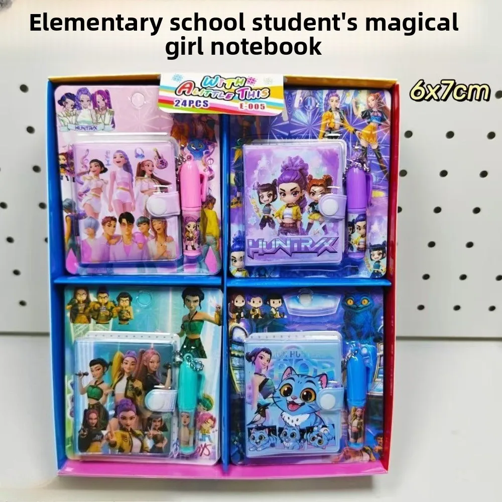 دفتر Kpop Demon Hunter الجديد المحمول من البولي يوريثان، دفتر جيب عالي الجمالي كرتوني هدية عيد ميلاد للفتيات