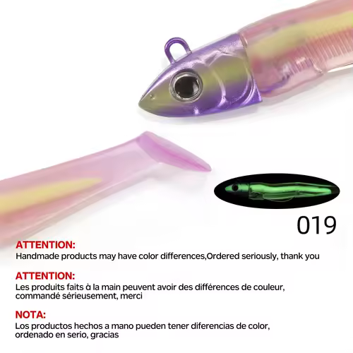 Hunthouse Fishing Barre T. Minnow Lure 7g/12g/25g/40g/60g/90g/120g JIgging Head Soft Silicone Bait Wobblers For Bass Pike Leurre - Image 17