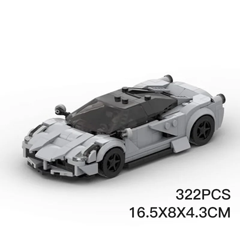 MOC blocks compatible LEGOsLaFerrarismodel car assembly block toys can be used as holiday or birthday toy gifts for boys and gir