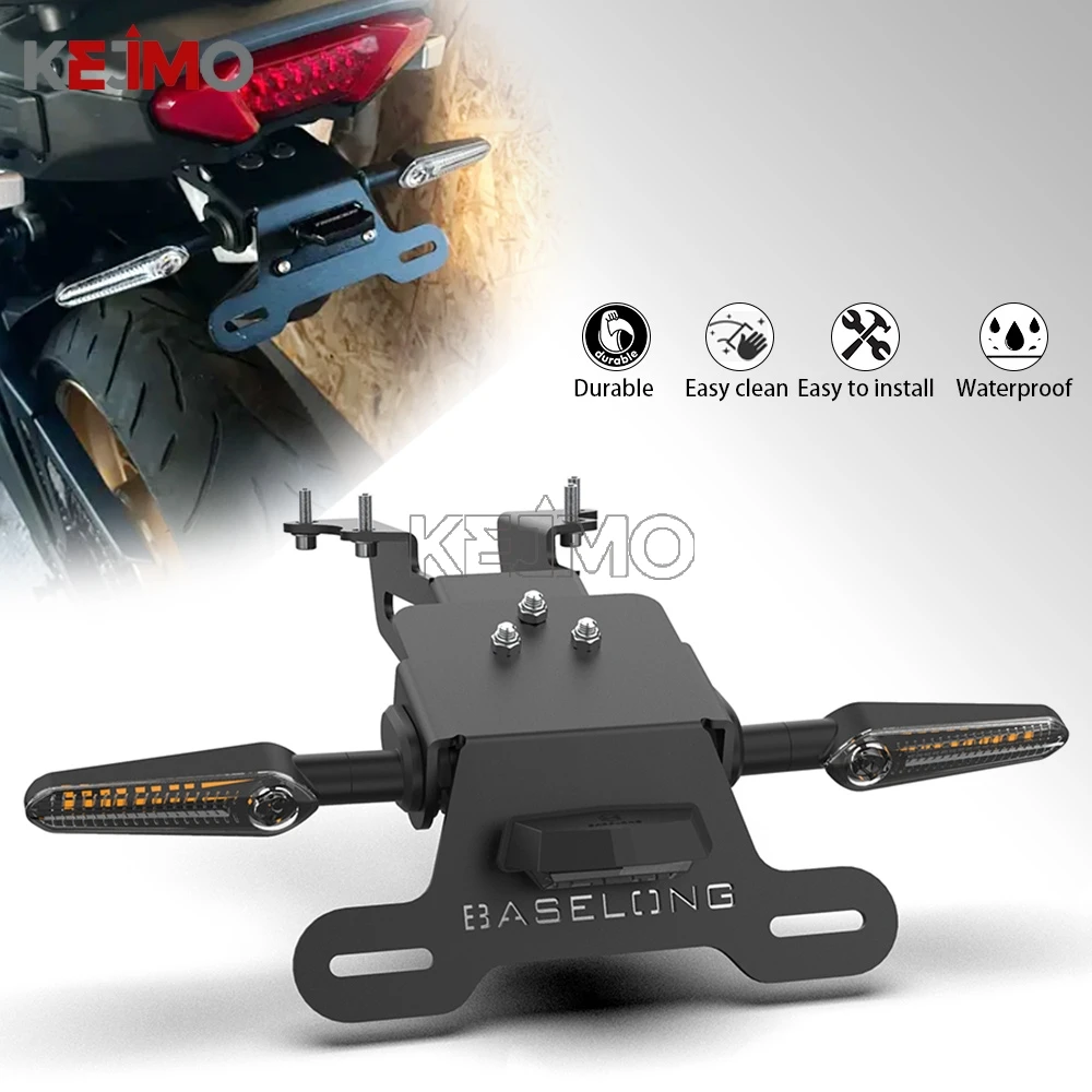 

For Yamaha MT09 Tracer 900 9 GT 2015-2025 7GT 700 GT FJ-09 License Plate Holder Motorcycle Tail Tidy Fender Eliminator LED Light