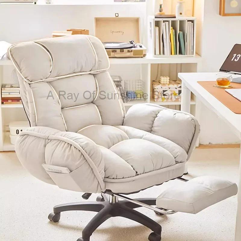 

Living Room Designer Office Chair Simple Vanity Comfortable Work Study Leather Executive Gaming Chair Comfy Chaise Furniture