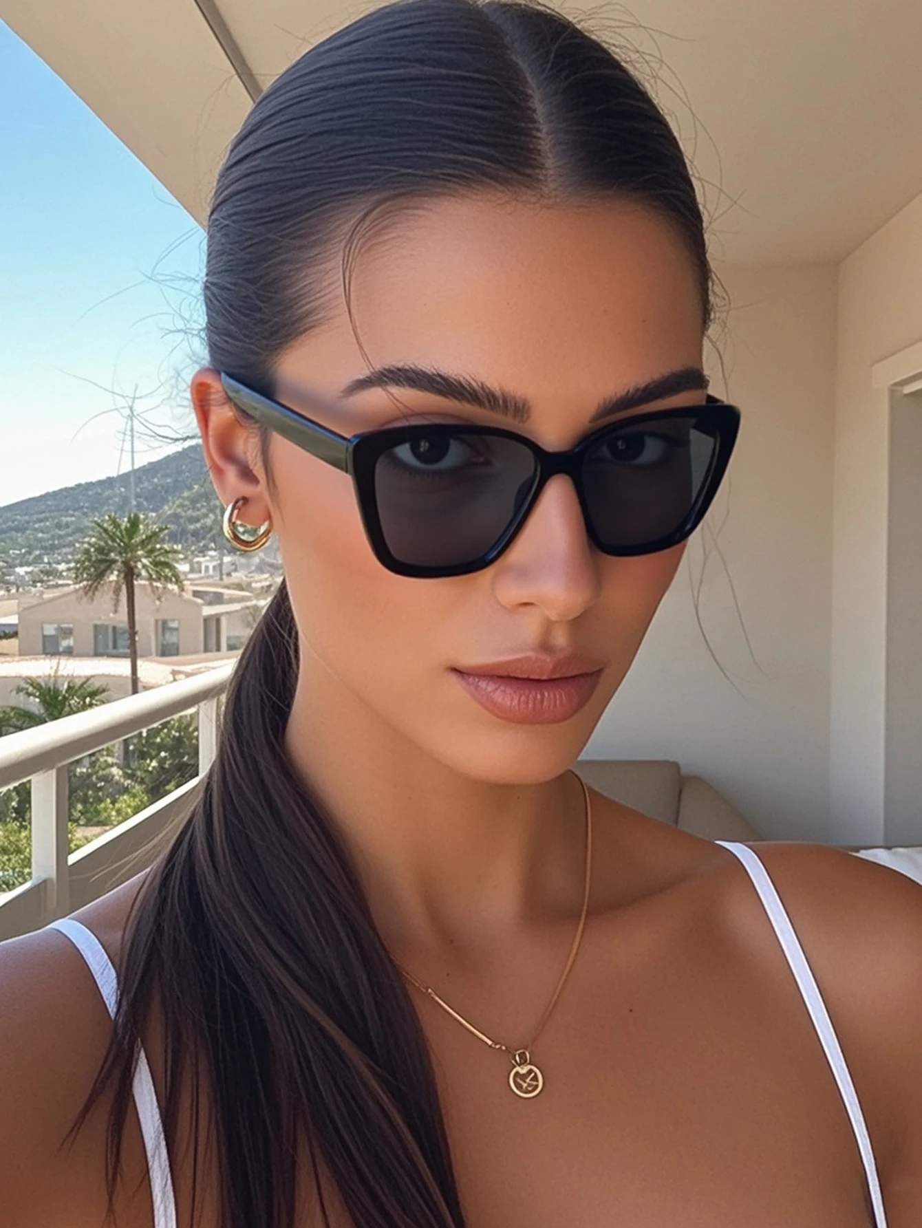 1 Stück Modische Cat-Eye-Sonnenbrille für Damen/Herren Retro Eckige Sonnenbrille Neue UV400-Schutzbrille Sommer-Sonnenschutz Modische Brille