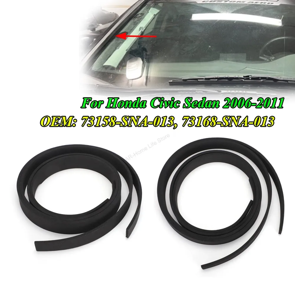 Rechter & linker Dachträger-Zierleistensatz für Honda Civic Limousine 4-Türer 2006 2007 2008 2009 2010 2011 – Detail 1