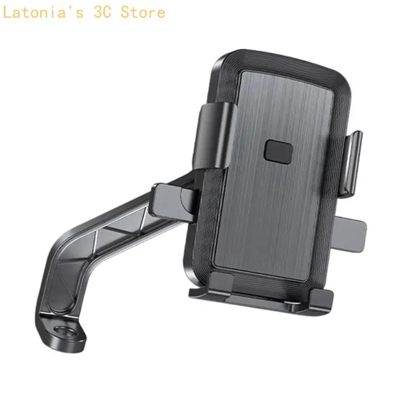 Telefon Halter Lenker/Rückspiegel Montiert Drehen Telefon Cradles Stoßfest Ständer Halter für Roller E-Bike X3UB – Detail 9