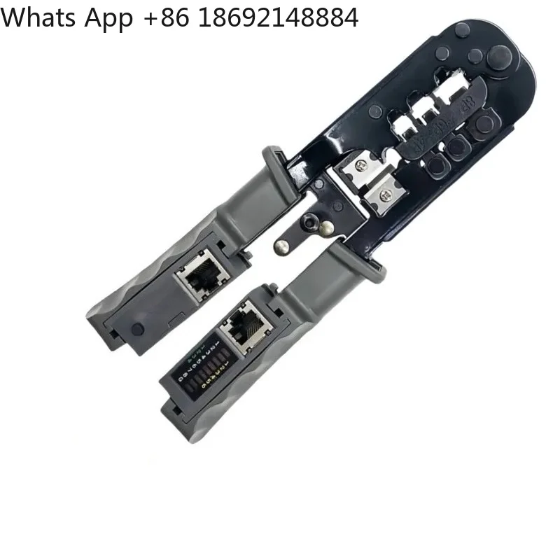 468ST Dual-Purpose Network Clamp with Test Function for Ethernet Cabling Crimping Tool for RJ45 and RJ11 Connectors Cable
