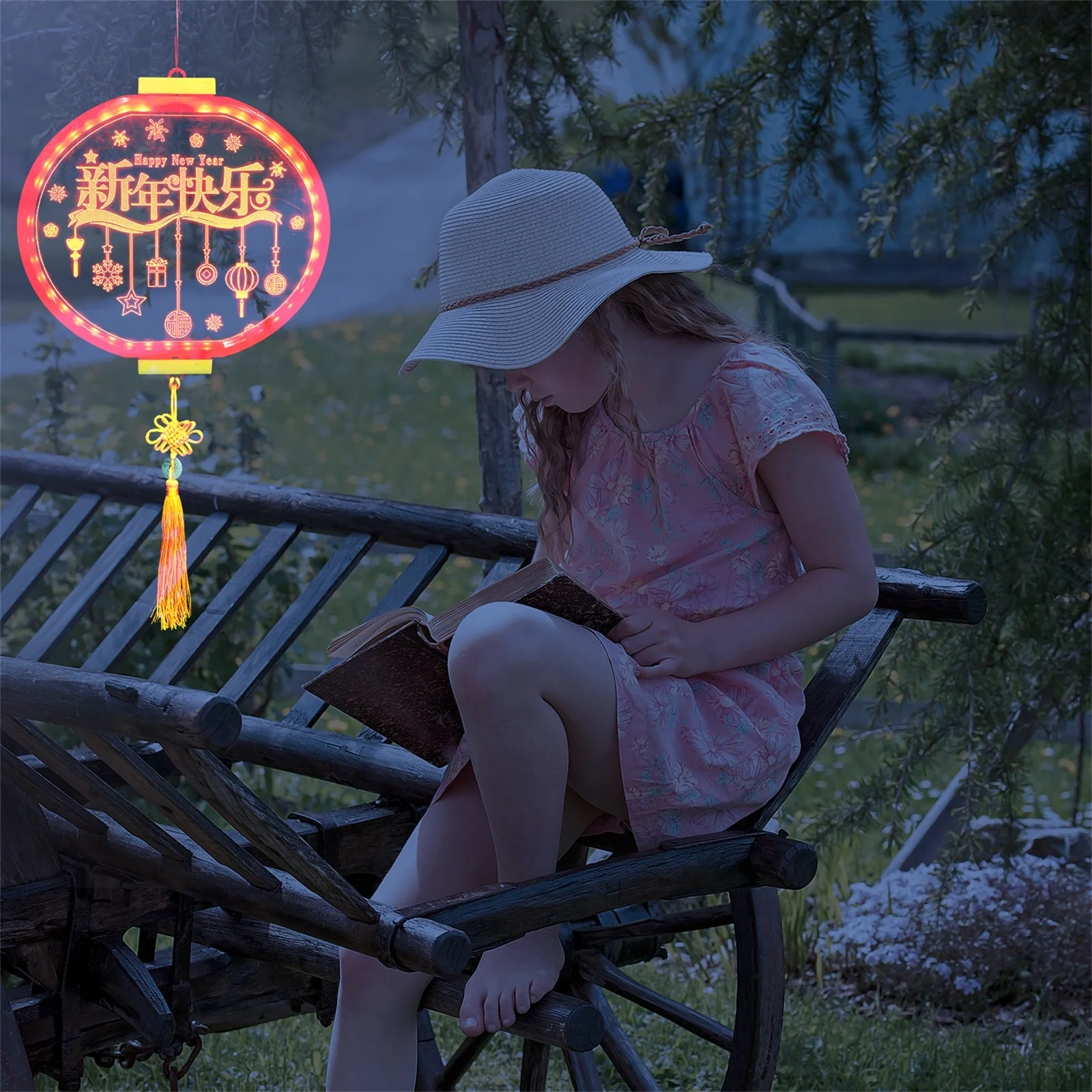 

Светодиодные окружающие освещение Красочные подвесные светильники Праздничные украшения Весенний фестиваль Новогодняя атмосфера В помещении На открытом воздухе